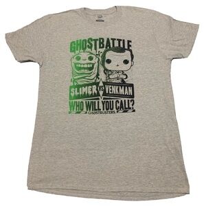 Ghostbusters Slimer vs Venkman Tee Size L